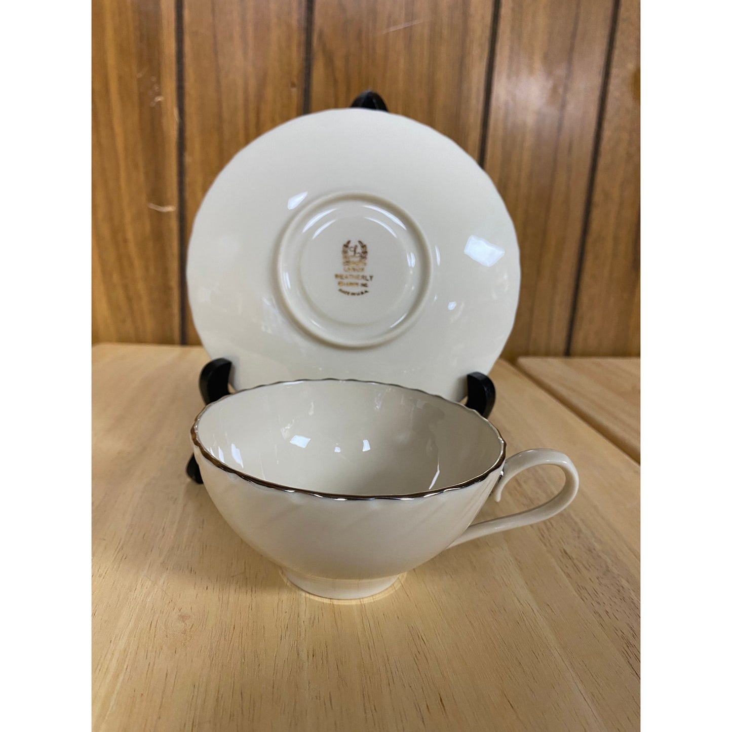 Weatherly Flat Cup & Saucer Set by Lenox