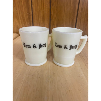 1920/1930s Vintage Custard glass punch cups by McKee